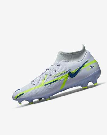 Nike Phantom GT2 Academy Dynamic Fit MG Grises Azules Claro Azules Oscuro | MX 4634